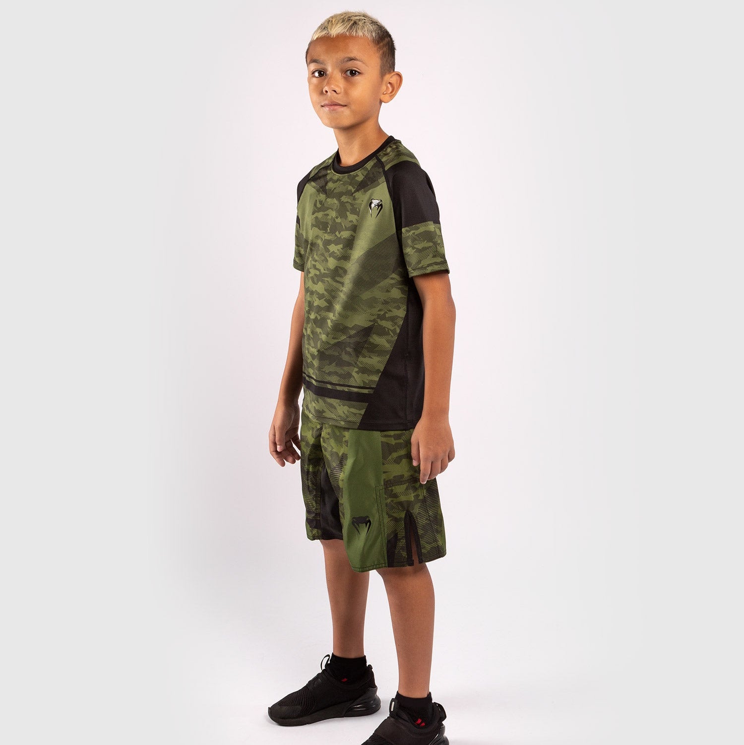 T-shirt Dry Tech Pour Enfants Venum Trooper Kaki/Noir