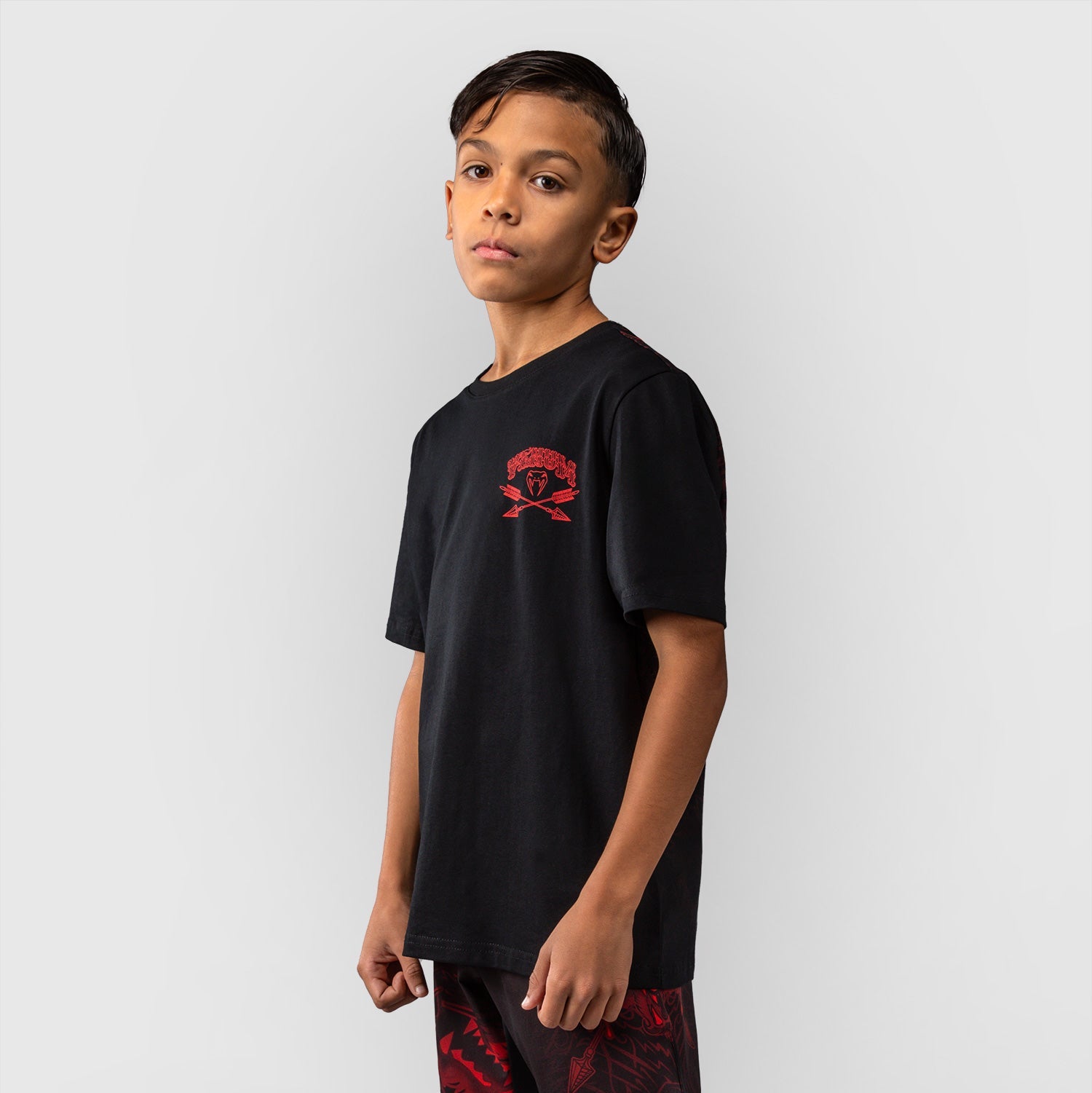 T-shirt enfant Venum Wolf Atak - Noir/Rouge