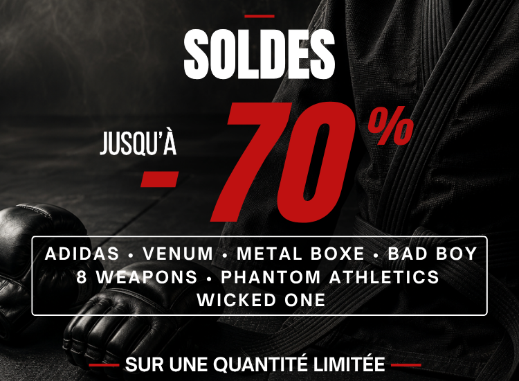 Bannière soldes d'été 2026 - boutique des arts martiaux