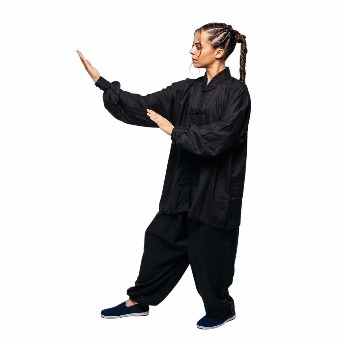 Tenue de Tai Chi Chuan Training FUJIMAE 10810 - Noir