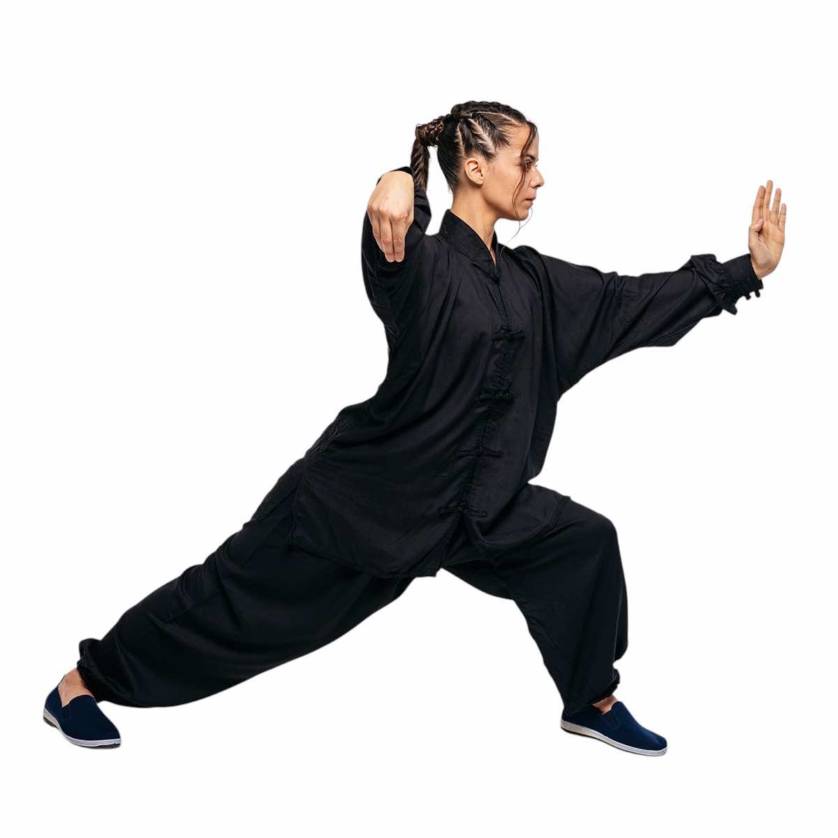Tenue de Tai Chi Chuan Training FUJIMAE 10810 - Noir