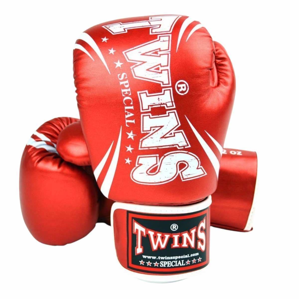 Gants de Boxe Twins TW6 Skintex Metal Velcro 2