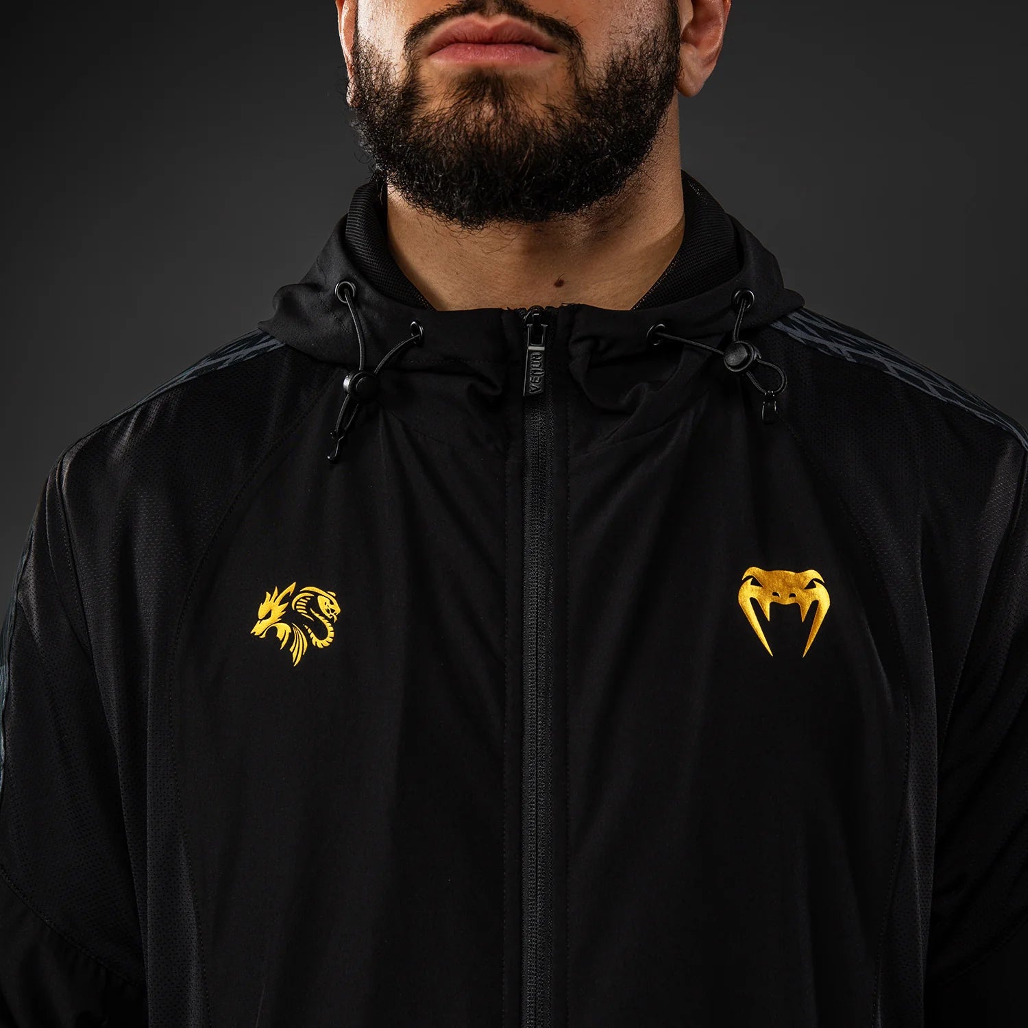 Veste de survêtement Venum x Chimaev Wild Borz – Noir/Gris