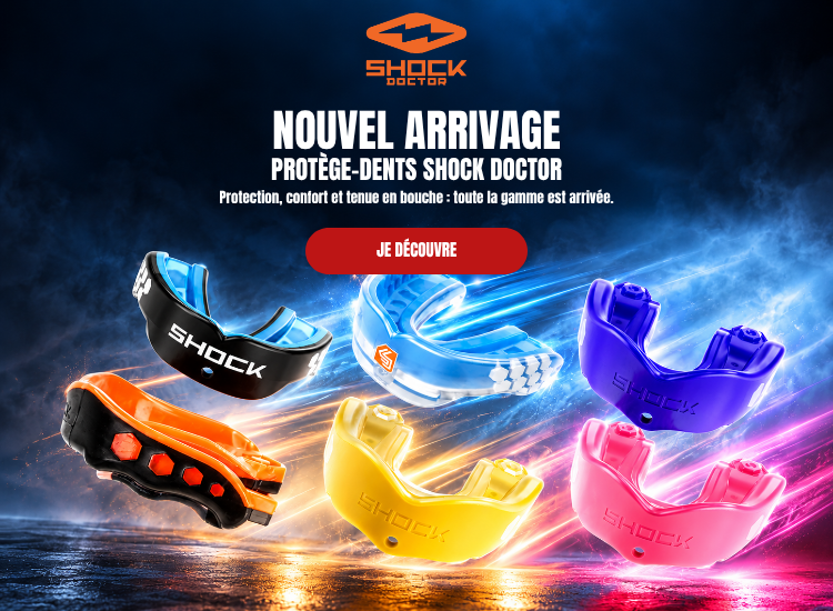 Bannière arrivage Protège-dents Shock Doctor - version mobile