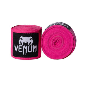 Bandes de boxe Venum Kontact 450 cm Rose Fluo, détail de la boucle au pouce