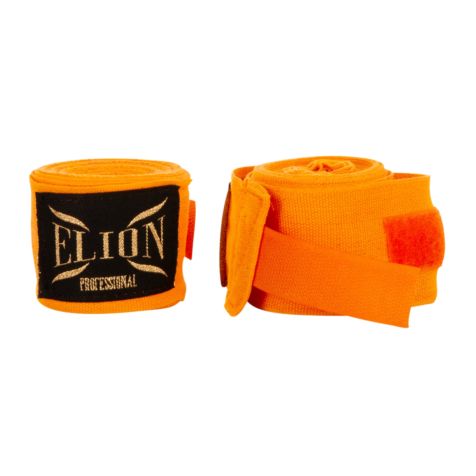Attache pouce et fermeture velcro des bandes ELION orange