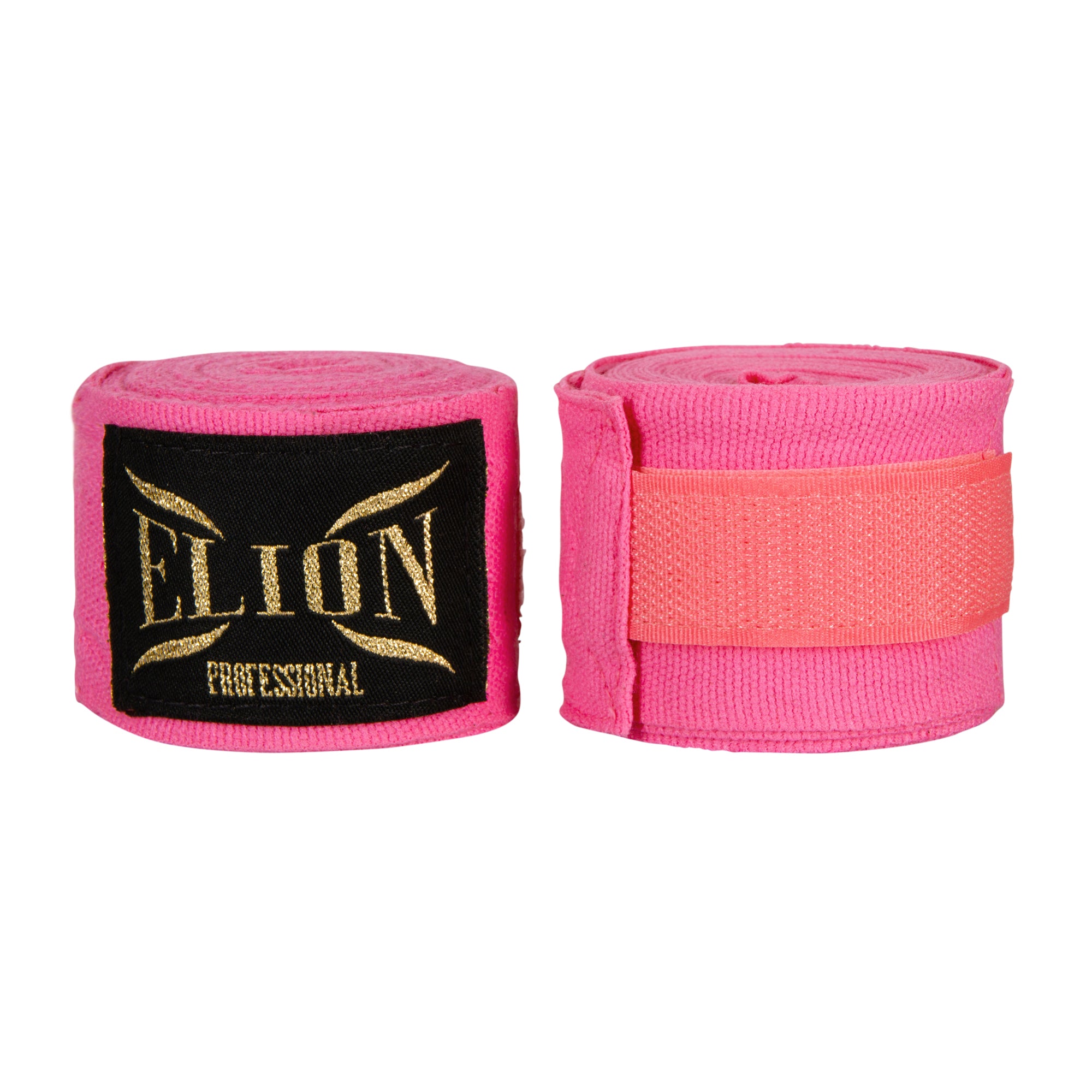 Bandes de boxe ELION 4,5 m rose, coton et lycra