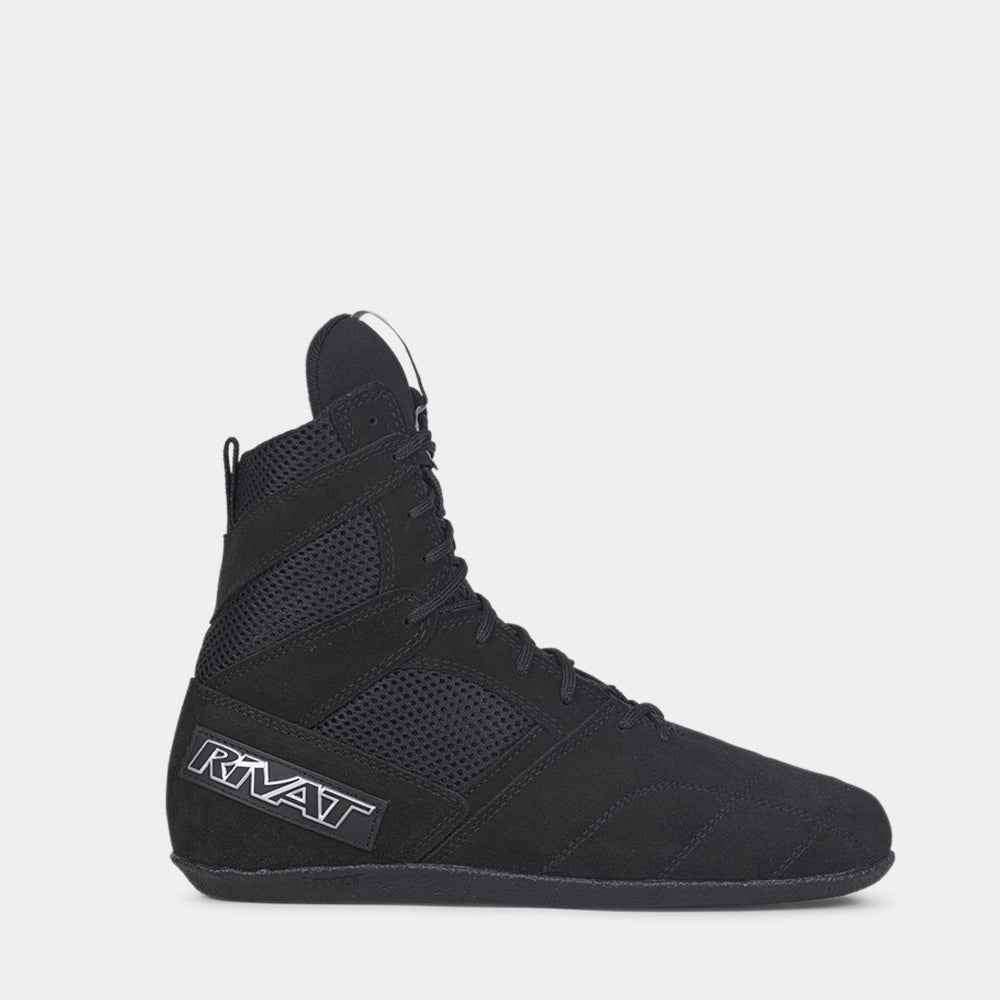 Chaussure de savate Rivat Top Light noir de profil gauche