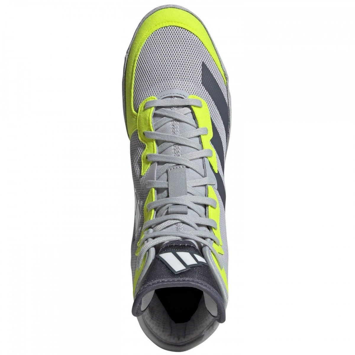 Chaussures de lutte adidas Adizero Gris Néon laçage