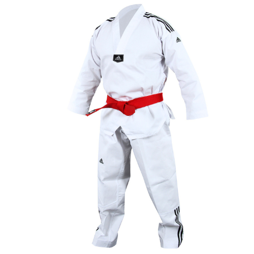 Dobok Taekwondo Adidas AdiClub bandes noires – ADITCB02