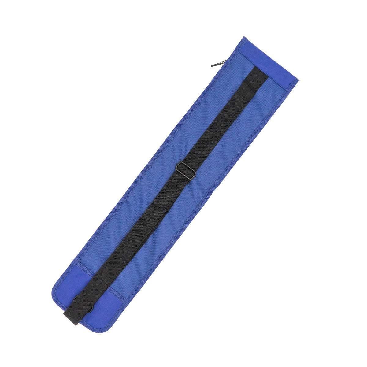 Étui bleu navy en polyester léger et PU pour bâtons Kali avec bandoulière réglable et fermeture velcro et zip.