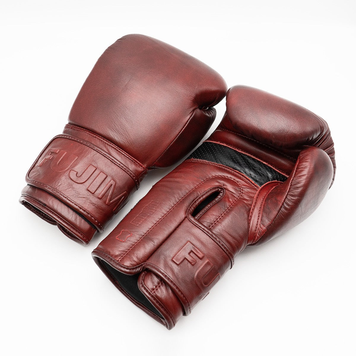 Gants de boxe FUJIMAE Radikal Bloody Mary bordeaux, vue de dos