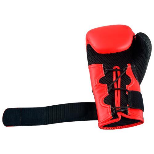 Gants de boxe Adidas Hybrid 250 Duo (lacet + velcro) - Rouge/Noir - Boutique des Arts Martiaux et Sports de Combat