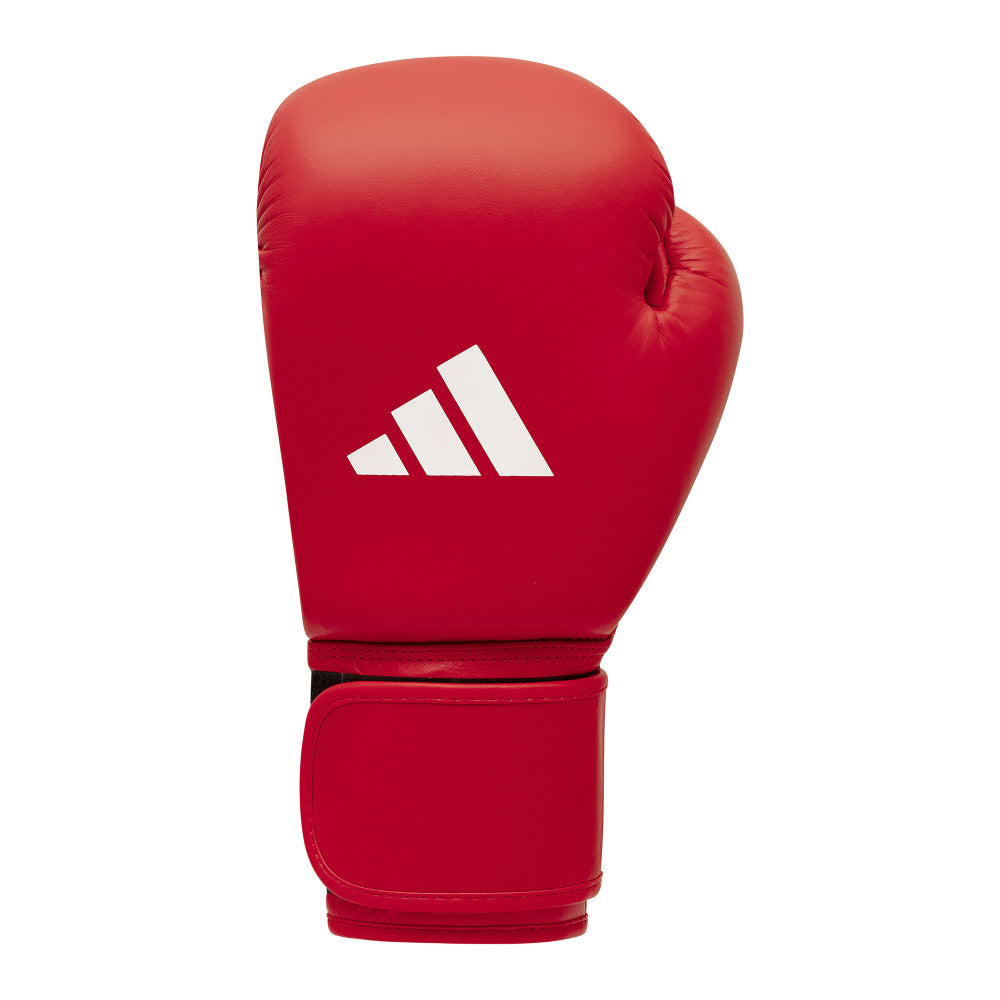 Gants de boxe compétition amateur adidas rouges de face