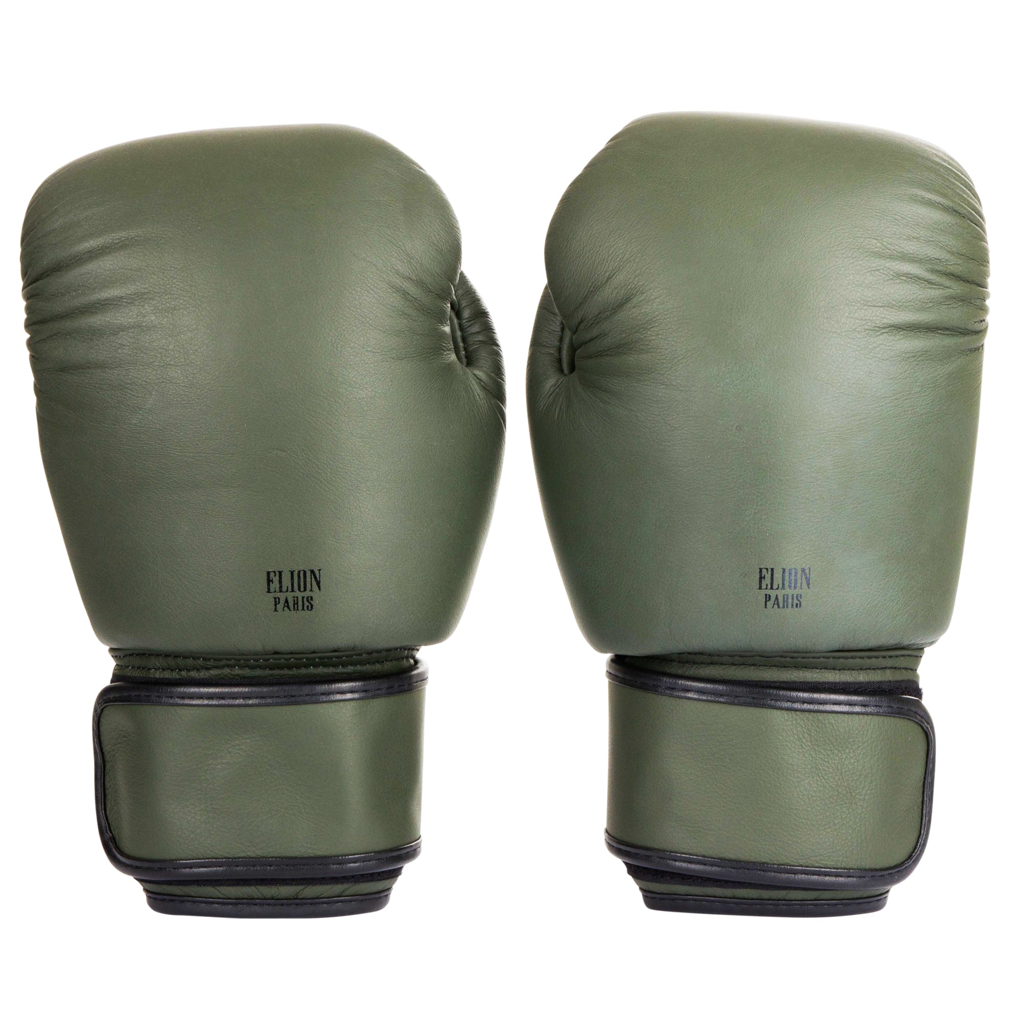 Paume sans renfort du gant de boxe ELION kaki, tradition thaï