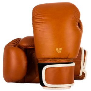 Gants de boxe ELION Collection Paris marron en cuir de vache