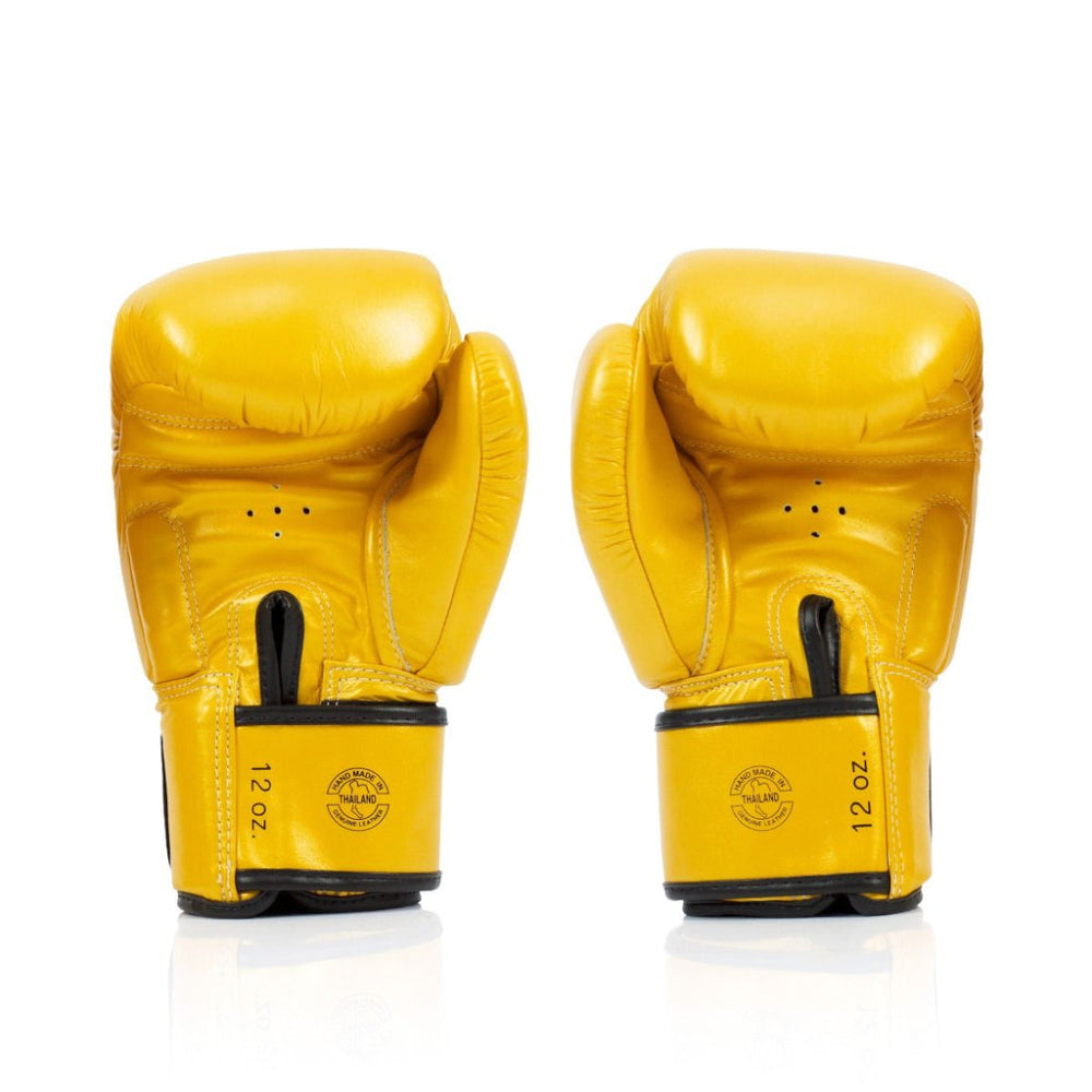 Fermeture velcro du gant de boxe Fairtex BGV19 noir et or