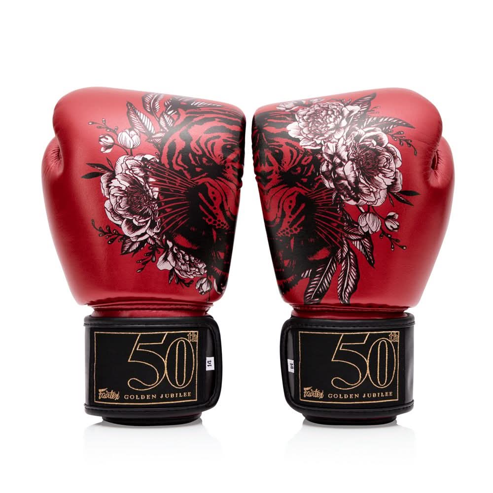 Sérigraphie 50e anniversaire du gant Fairtex Golden Jubilee