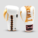 Gants de boxe Twins Special BGLL8 à lacets - Blanc