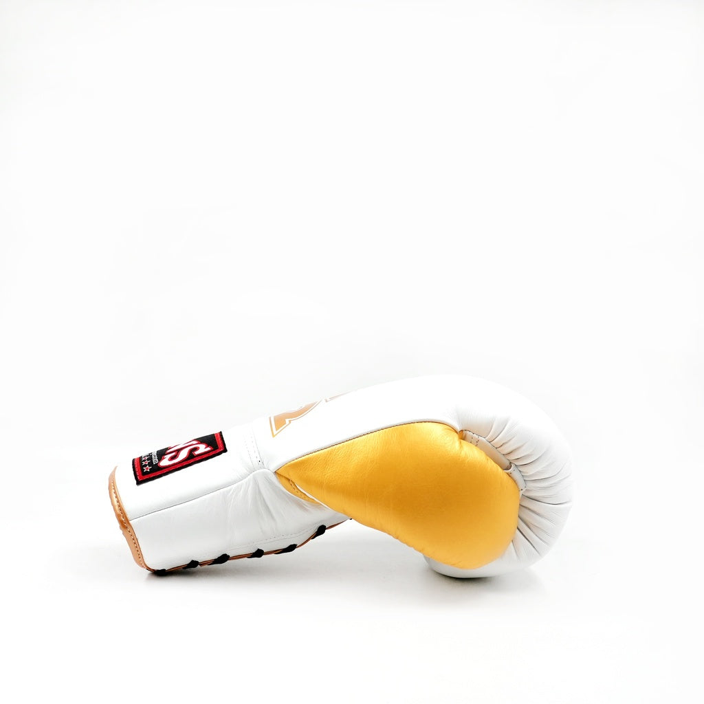 Gants de boxe Twins Special BGLL8 à lacets Blanc, vue 4