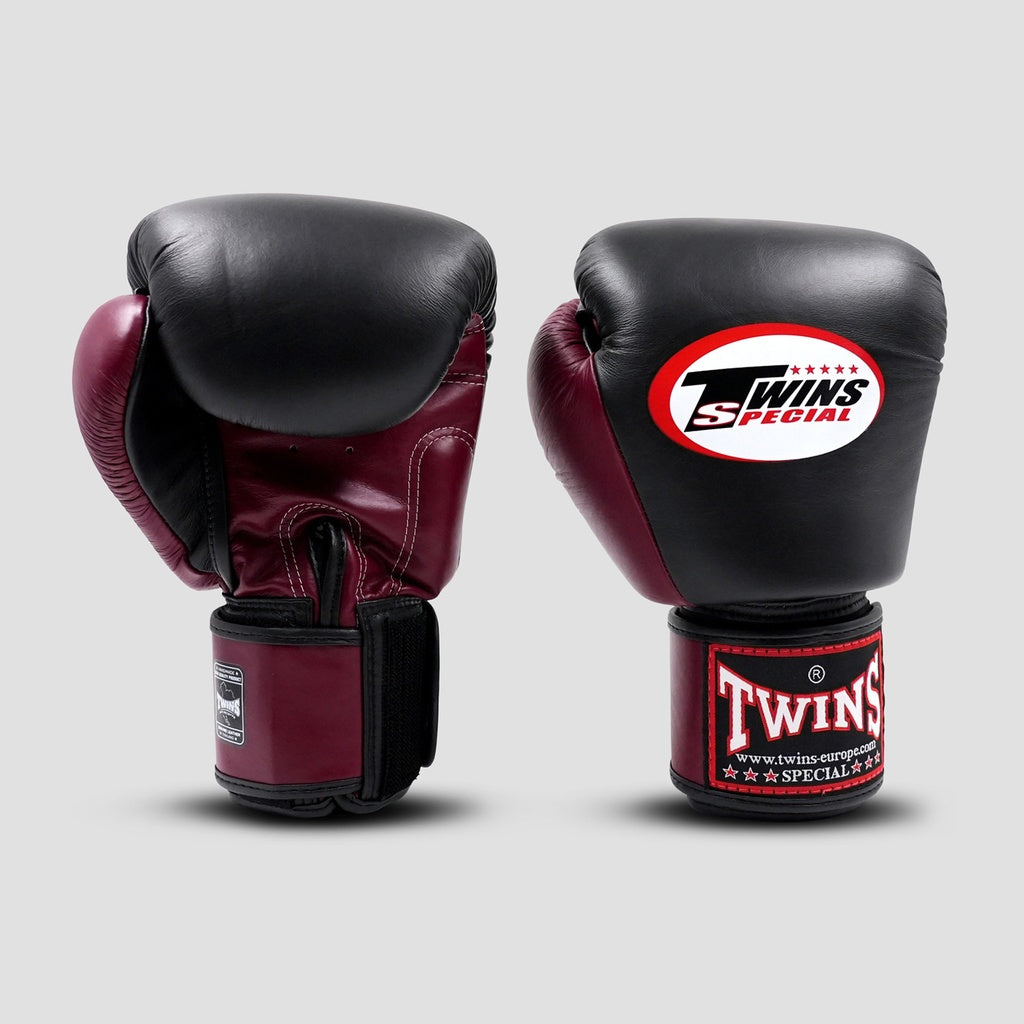 Gants de boxe Twins BGVL3 2 tons Bordeaux Noir, vue 2