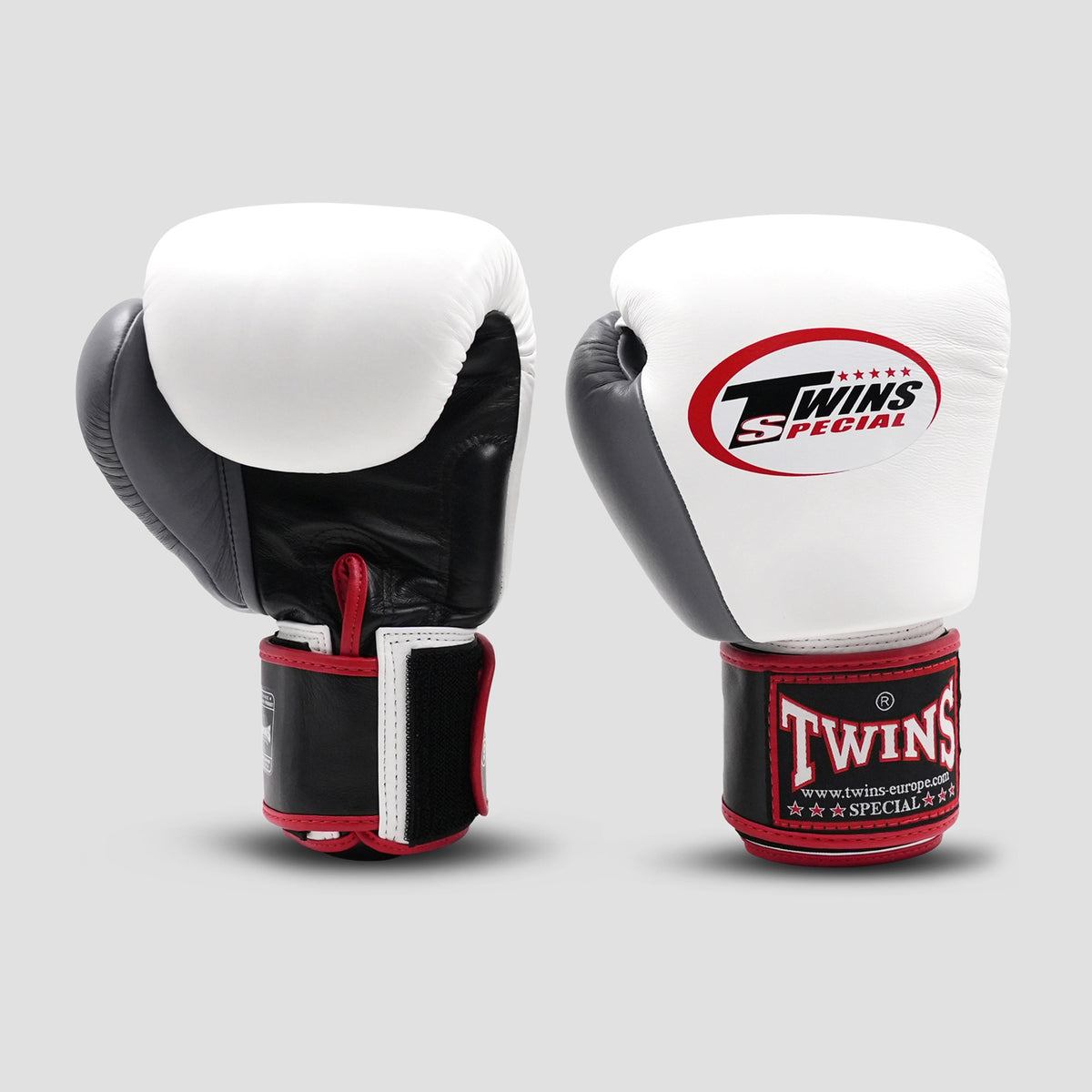 Gants de boxe Twins BGVL3 3 tons Noir Blanc Gris