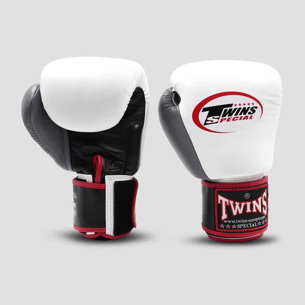 Gants de boxe Twins BGVL3 3 tons Noir Blanc Gris, vue 2