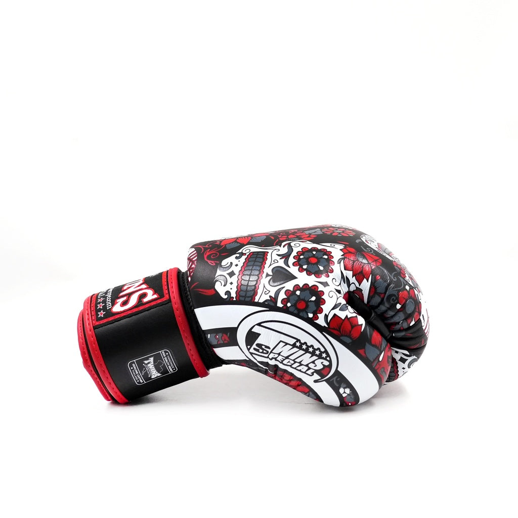Gants de boxe Twins Fantasy Skull Rouge, vue 4