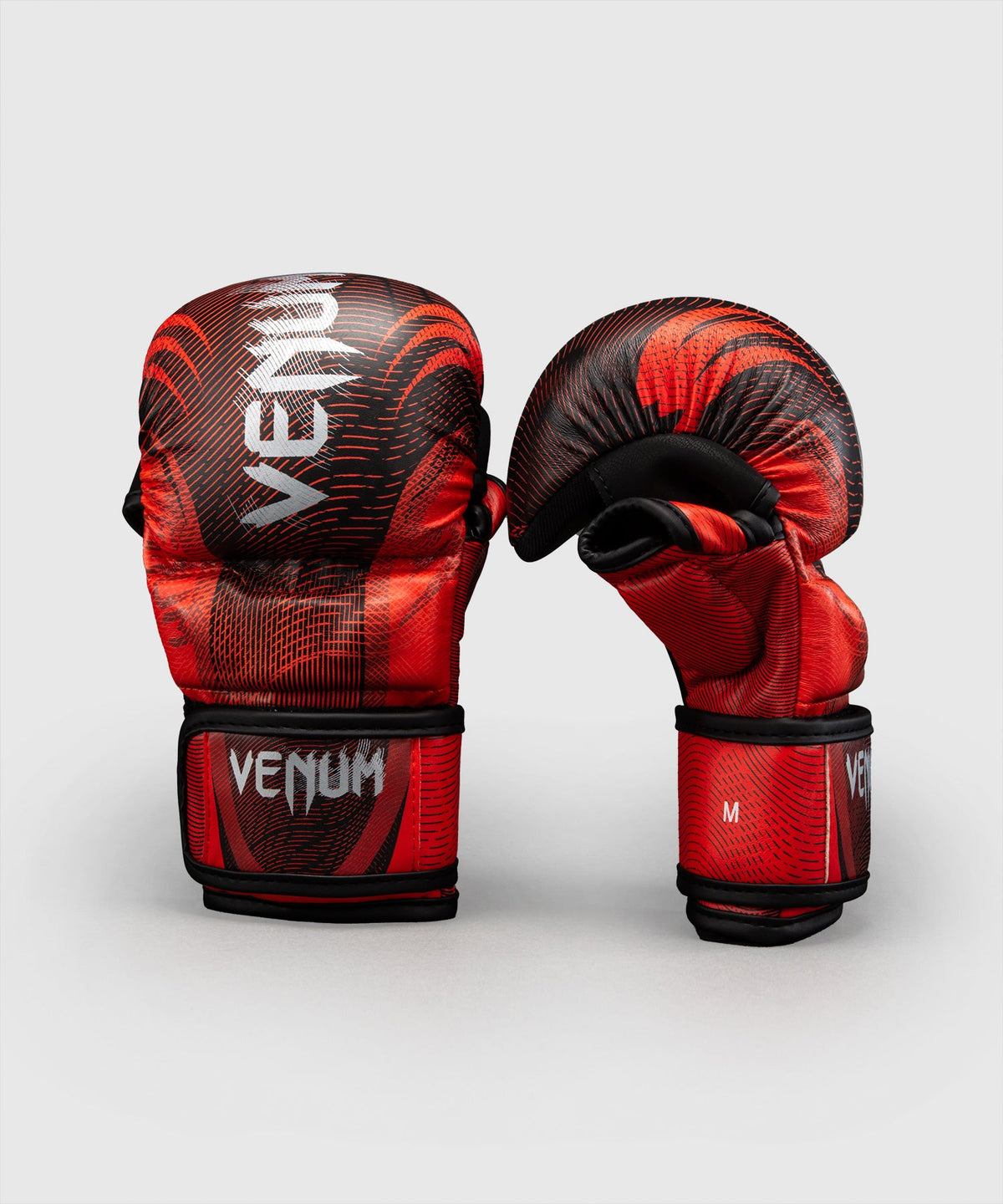 Gants de Sparring Venum Galactic 3.0 Rouge/Argent vue de détail
