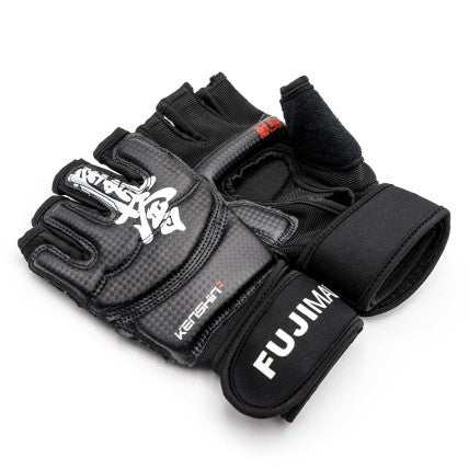 Gants Kyokushinkaï KenShin Fuji Mae noirs, paire complète