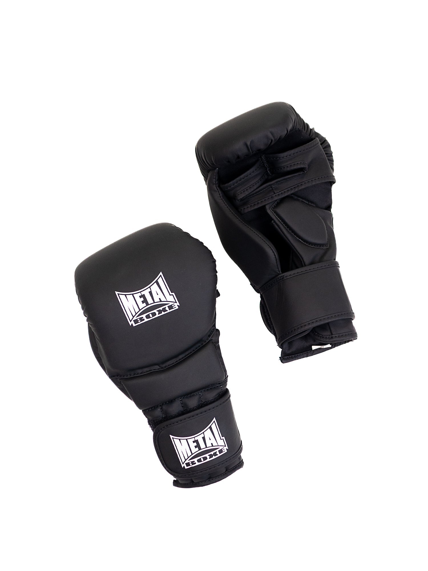 Gants de boxe en cuir noir Genesis Metal Boxe, confort et protection optimale pour entraînement et sparring