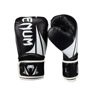 Gants de boxe Venum Challenger 2.5 blanc noir 12 oz protection confort durabilité pour débutants et intermédiaires