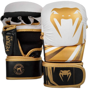 Gants de MMA Venum Challenger 3.0 blanc noir or pour sparring et entraînement