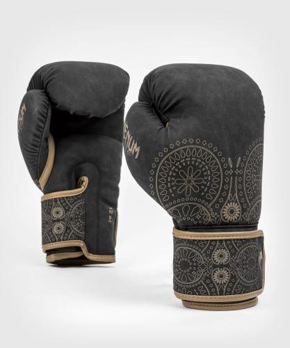 Gants de boxe Santa Muerte Dark Side Venum - Noir/Marron - Boutique des Arts Martiaux et Sports de Combat