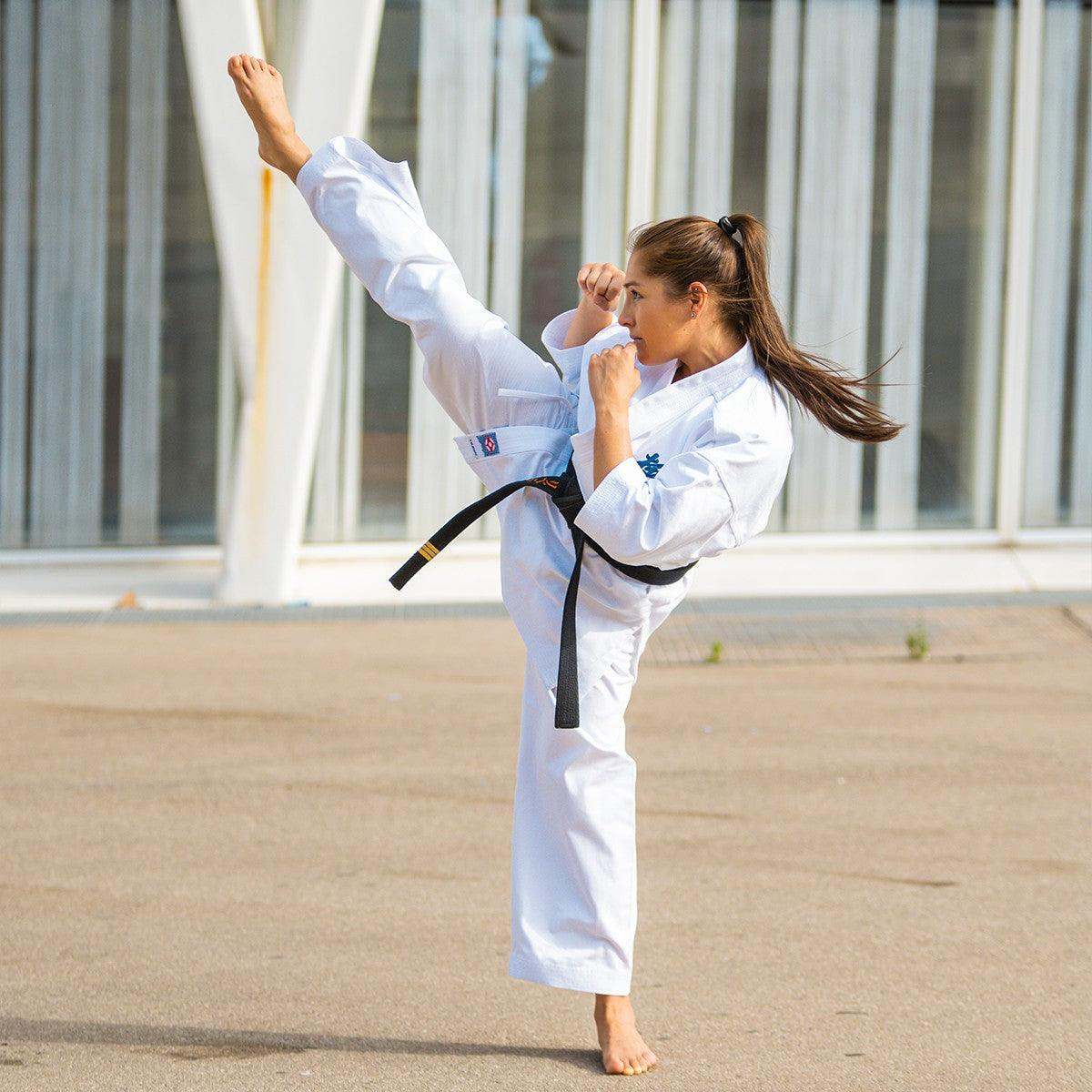 Pantalon 10 oz du karaté-gi Kyokushin Yantsu, ceinture traditionnelle