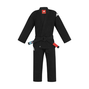 Kimono de Jiu jitsu noir Adidas Challenge New en coton durable avec renforts genoux et ripstop pantalon