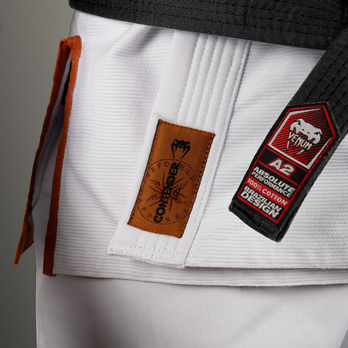 Kimono BJJ Venum Contender Evo 2.0 blanc glacé pour l'entraînement de JJB