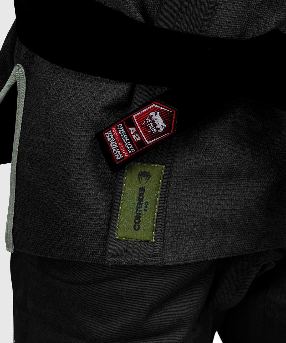 Détail du kimono de JJB Venum Contender Evo 2.0 noir