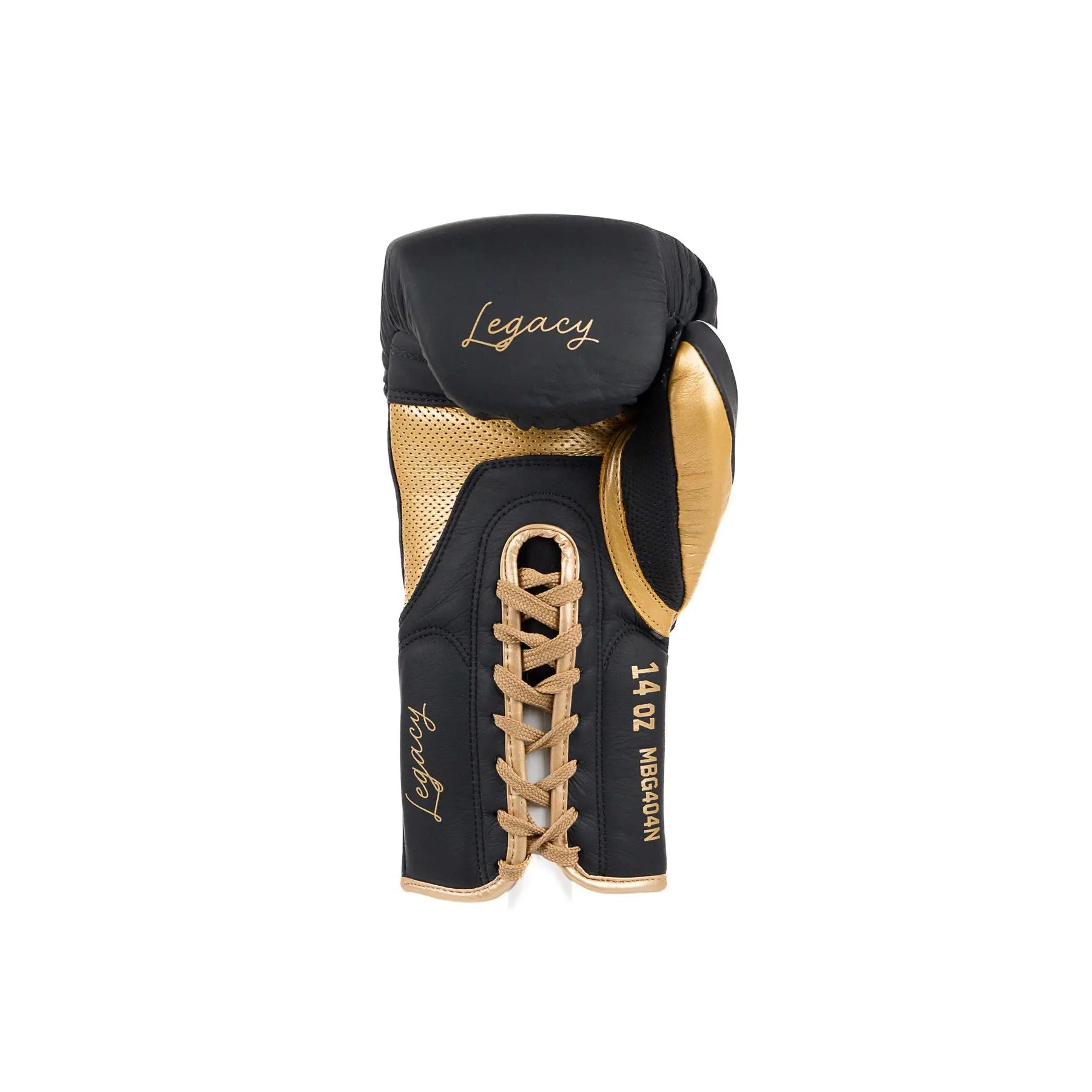Paire de gants de boxe sparring Metal Boxe Legacy en cuir noir