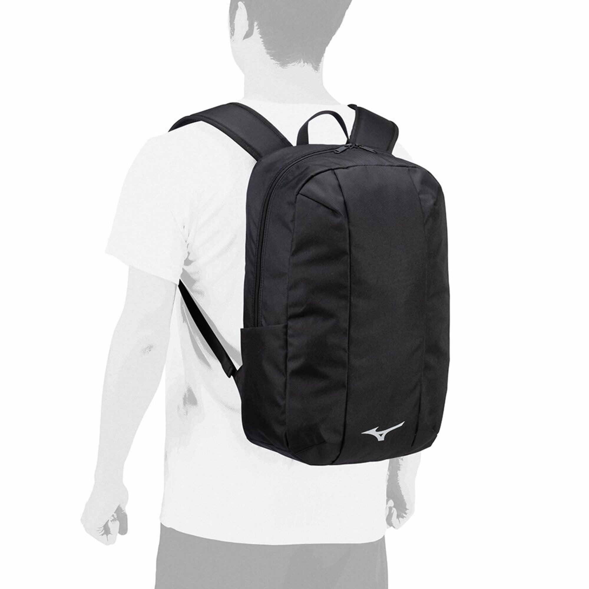 Sac à dos Mizuno WASO 25L noir, design japonais moderne