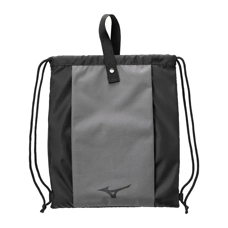 Sac à cordon Mizuno WASO gris pliable pour le sport et le quotidien