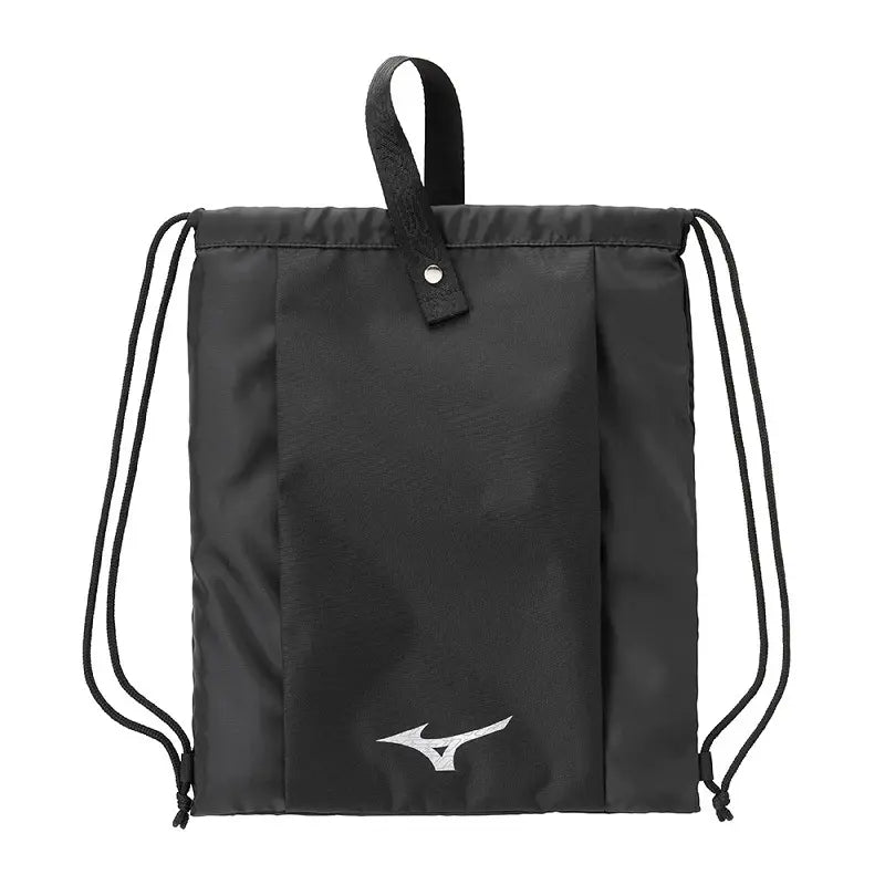 Sac à cordon Mizuno WASO noir pliable pour le sport et le quotidien