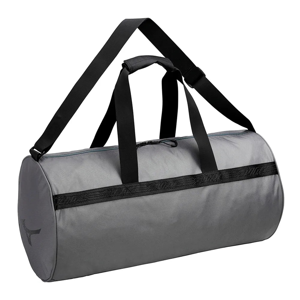 Sac polochon Mizuno WASO gris léger et spacieux pour le sport