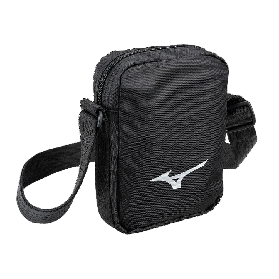 Sacoche bandoulière Mizuno WASO noire compacte pour les essentiels
