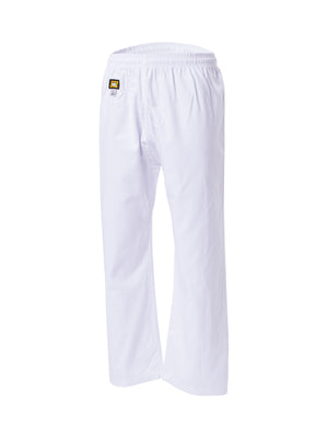 Pantalon d'arts martiaux blanc Kwon Clubline, taille élastique et cordon