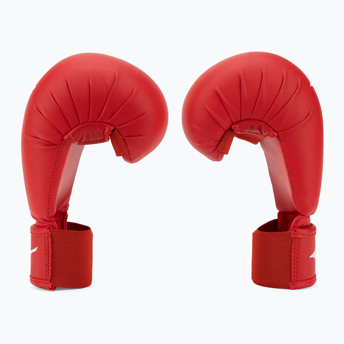 Gants de karate Mizuno sans pouce rouge, forme ergonomique