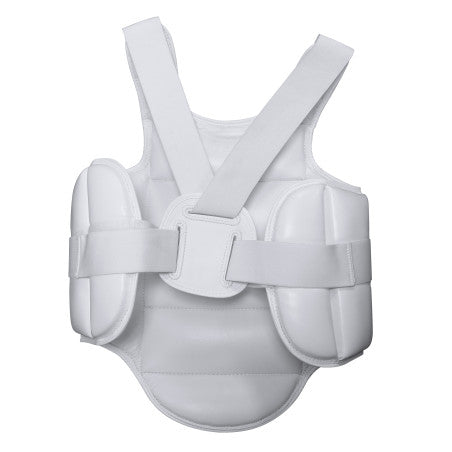 Plastron karaté enfant adidas WKF blanc vue de profil