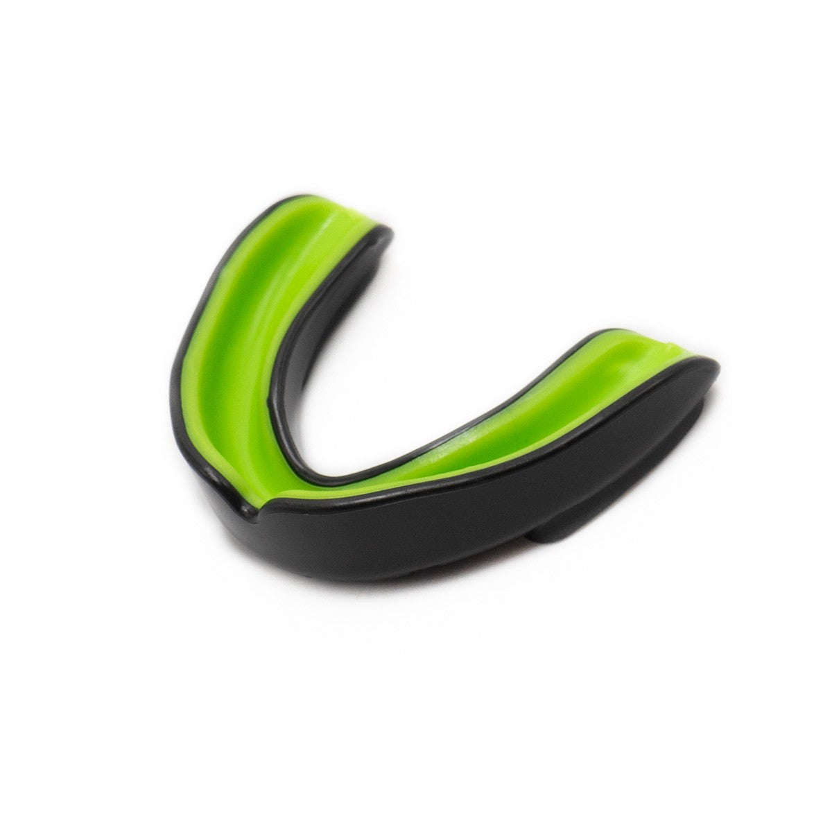 Protège-dents FUJIMAE Colors noir et vert lime, double couche de gel