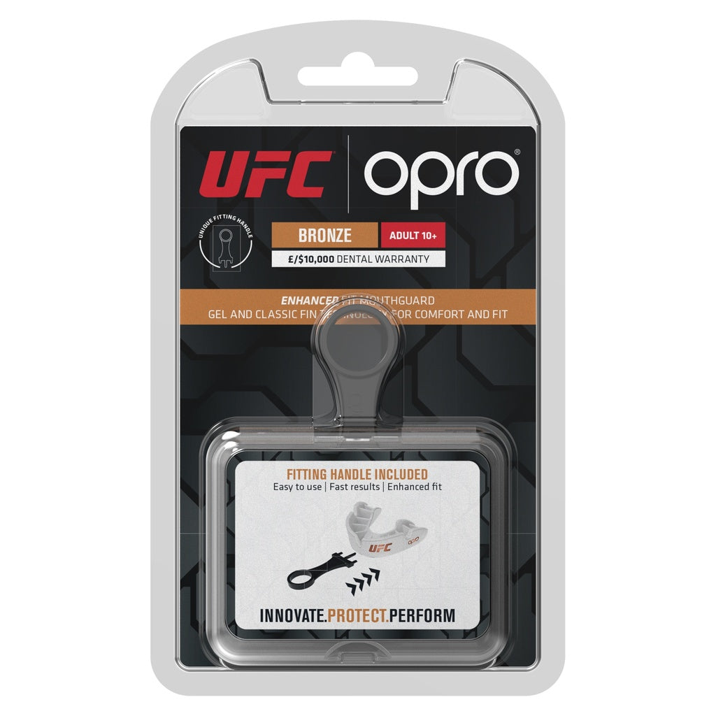 Protège-dents OPRO UFC Bronze Blanc, emballage