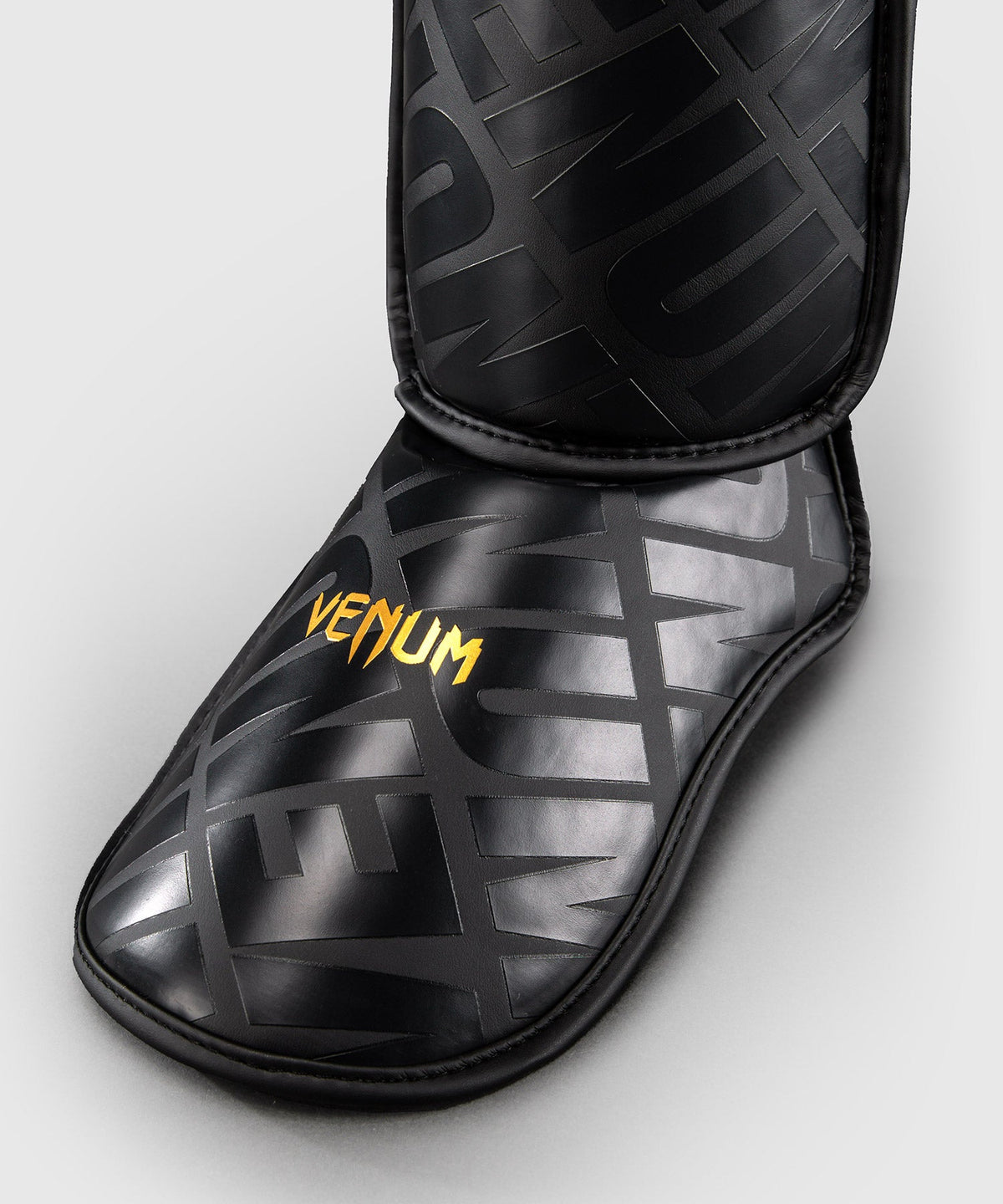 Protège-tibias Venum Contender 1.5 XT 3D Noir/Or pour l'entraînement